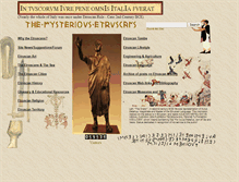 Tablet Screenshot of mysteriousetruscans.com